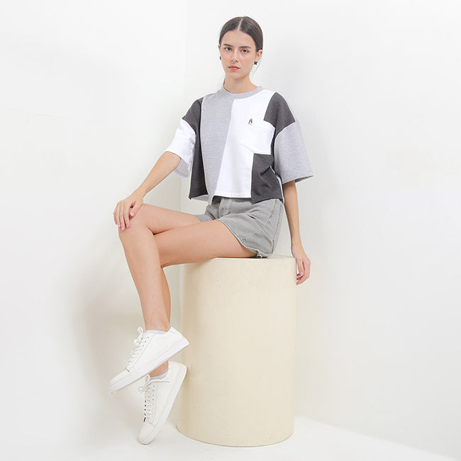 Hush Puppies Pakaian Wanita T shirt Tatami In Grey