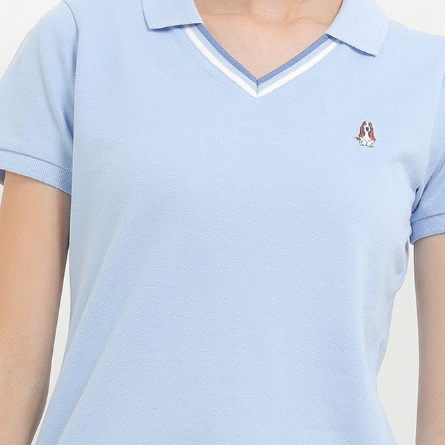 Hush Puppies Pakaian Wanita Viela Polo In Blue