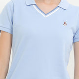 Hush Puppies Pakaian Wanita Viela Polo In Blue
