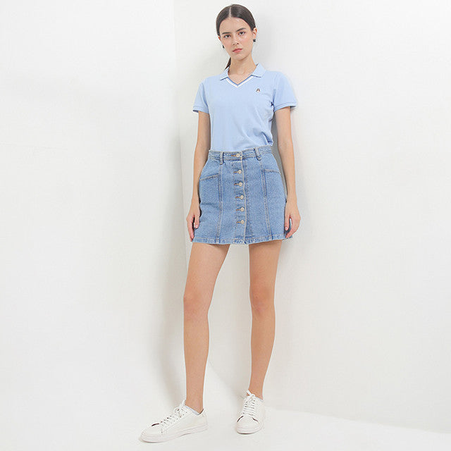 Hush Puppies Pakaian Wanita Viela Polo In Blue