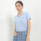 Hush Puppies Pakaian Wanita Viela Polo In Blue