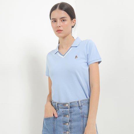Hush Puppies Pakaian Wanita Viela Polo In Blue
