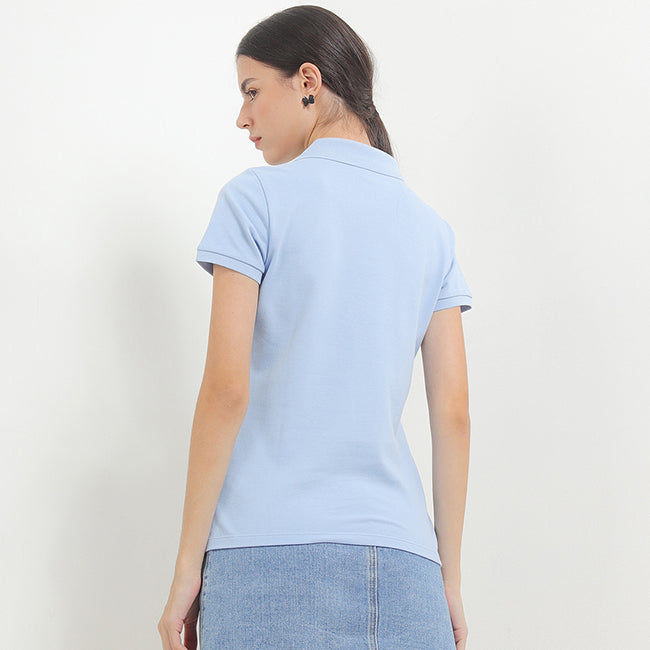 Hush Puppies Pakaian Wanita Viela Polo In Blue