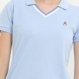 Hush Puppies Pakaian Wanita Viela Polo In Blue