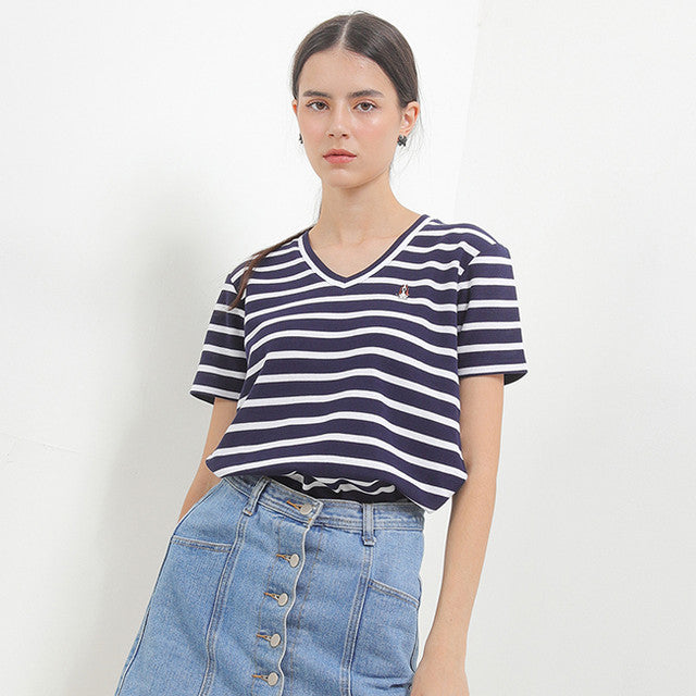 Hush Puppies Pakaian Wanita T Shirt Lilyana V In Navy