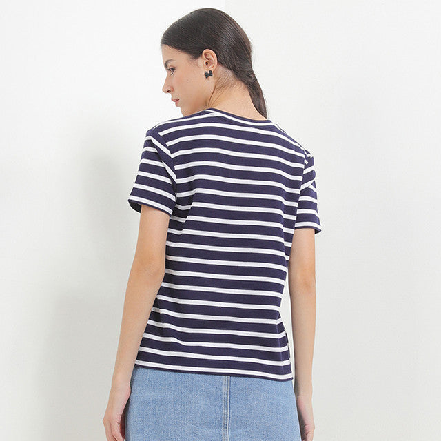 Hush Puppies Pakaian Wanita T Shirt Lilyana V In Navy