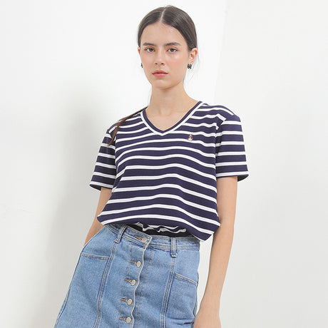 Hush Puppies Pakaian Wanita T Shirt Lilyana V In Navy