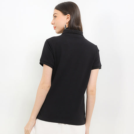Hush Puppies Pakaian Wanita Bsc Farrona Polo In Black