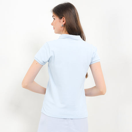 Hush Puppies Pakaian Wanita Bsc Ardyne Polo In Light Blue