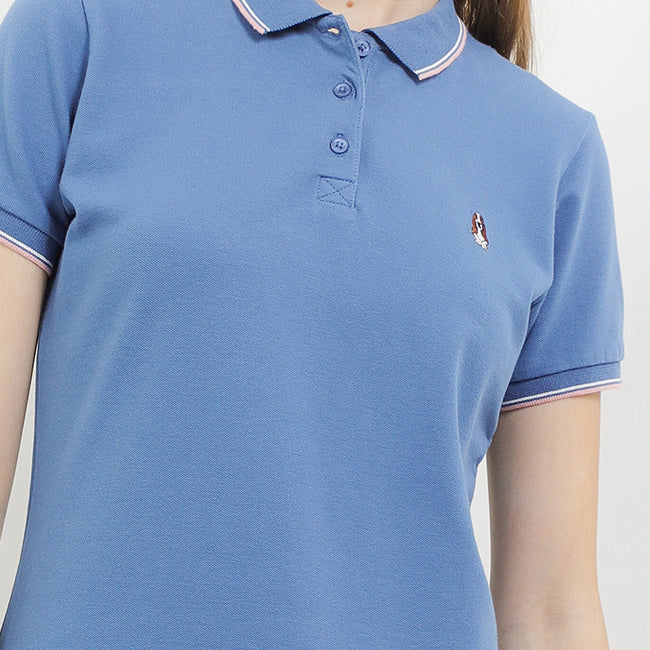 Hush Puppies Pakaian Wanita Cordella Polo In Blue