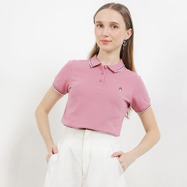 Hush Puppies Pakaian Wanita Cordella Polo In Dusty Pink