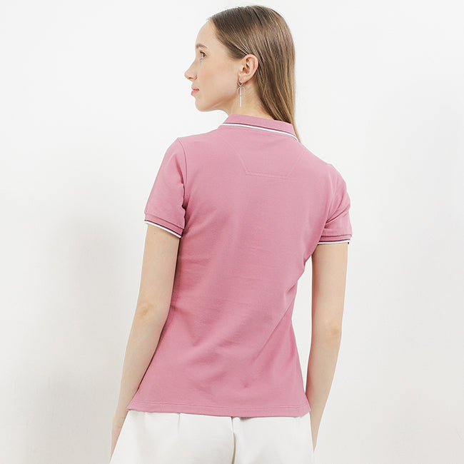 Hush Puppies Pakaian Wanita Cordella Polo In Dusty Pink