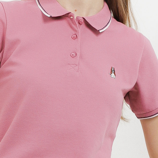 Hush Puppies Pakaian Wanita Cordella Polo In Dusty Pink