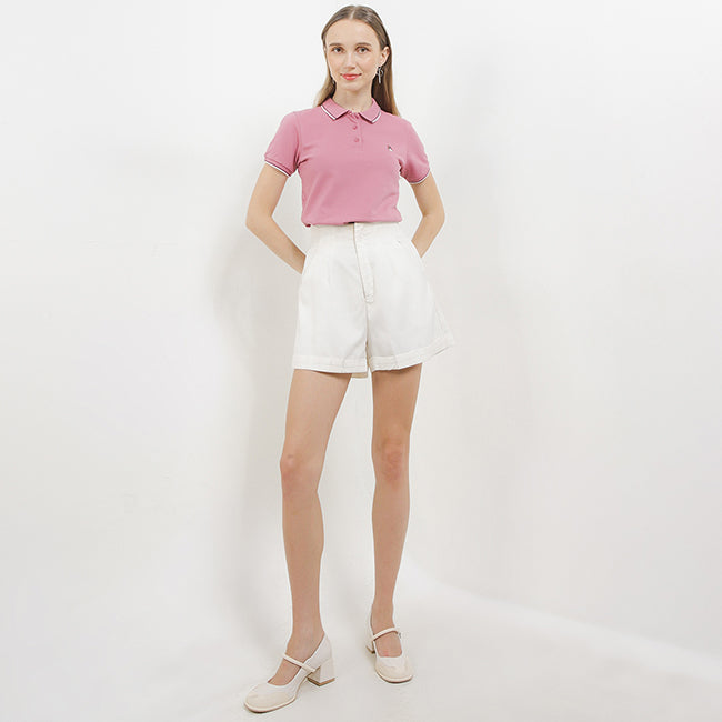 Hush Puppies Pakaian Wanita Cordella Polo In Dusty Pink