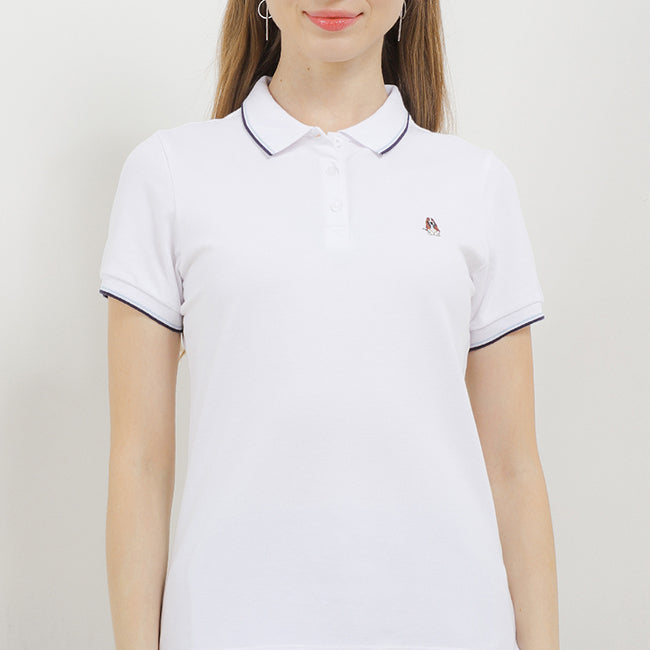 Hush Puppies Pakaian Wanita Cordella Polo In White