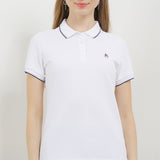 Hush Puppies Pakaian Wanita Cordella Polo In White