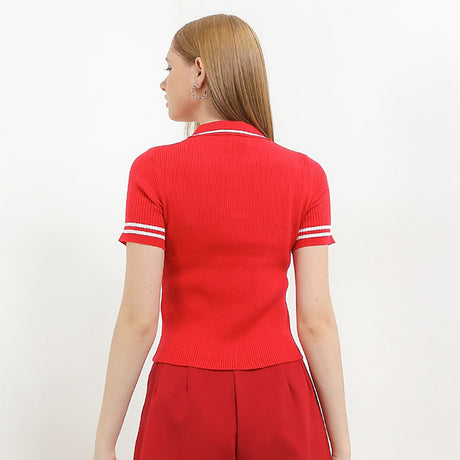 Felicia Polo In Red