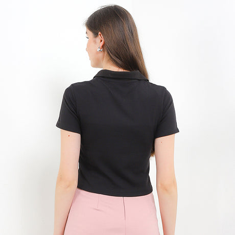 Hush Puppies Pakaian Wanita Bsc Hotty Polo In Black