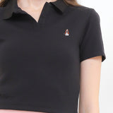 Hush Puppies Pakaian Wanita Bsc Hotty Polo In Black