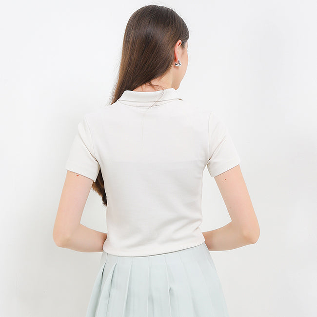 Hush Puppies Pakaian Wanita Bsc Hotty Polo In Off White