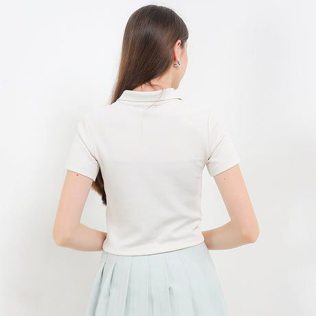 Hush Puppies Pakaian Wanita Bsc Hotty Polo In Off White