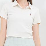 Hush Puppies Pakaian Wanita Bsc Hotty Polo In Off White