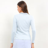 Polyn Ls Polo In Light Blue