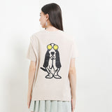 Hush Puppies Women Bassethound X Smileyworld Tee In Beige