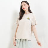 Hush Puppies Women Bassethound X Smileyworld Tee In Beige