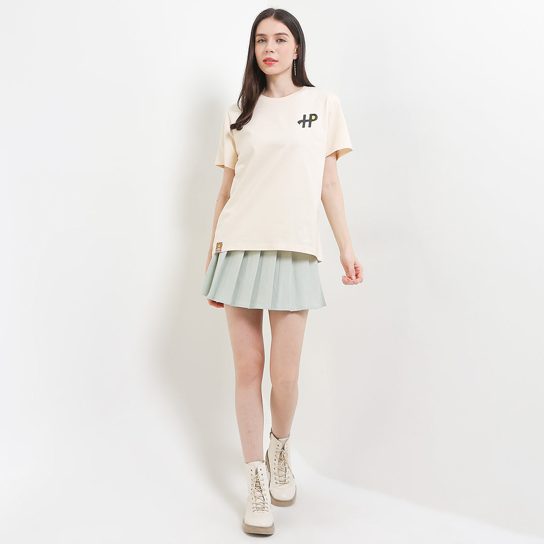 Hush Puppies Women Hp Smile X Smileyworld Tee In Cream