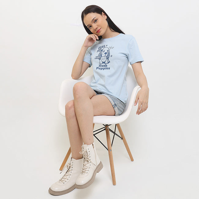Hush Puppies Women Tops Myrle In Light Blue