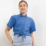 Hush Puppies Pakaian Denim Wanita Kylo In Medium Blue