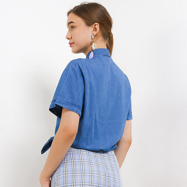 Hush Puppies Pakaian Denim Wanita Kylo In Medium Blue