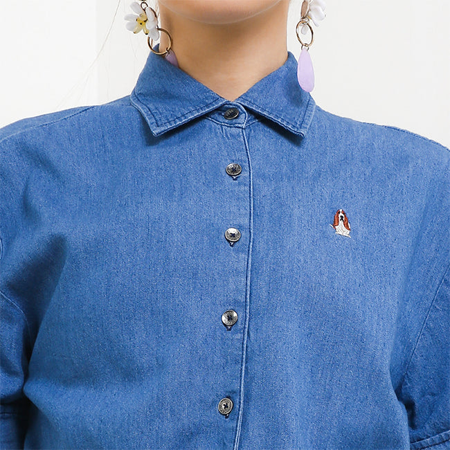 Hush Puppies Pakaian Denim Wanita Kylo In Medium Blue