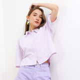 Hush Puppies Pakaian Kemeja Wanita Dc Larisa In Lilac