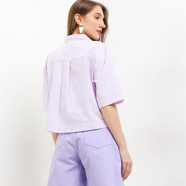 Hush Puppies Pakaian Kemeja Wanita Dc Larisa In Lilac