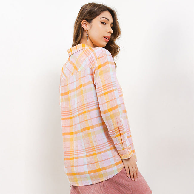 Hush Puppies Pakaian Wanita Shirt Urga In Orange