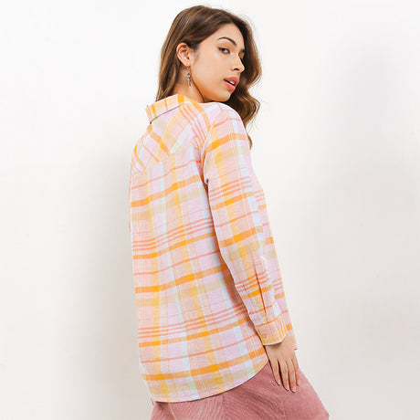 Hush Puppies Pakaian Wanita Shirt Urga In Orange