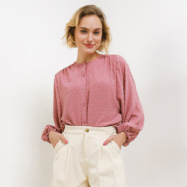 Hush Puppies Pakaian Wanita Blouse Alca In Dusty Pink