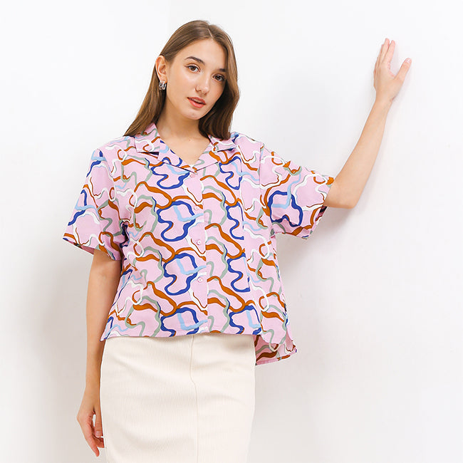 Hush Puppies Pakaian Wanita Shirt Vida In Pink