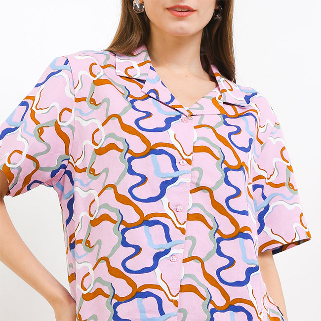 Hush Puppies Pakaian Wanita Shirt Vida In Pink