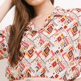 Hush Puppies Pakaian Wanita Shirt Etnike In Pink