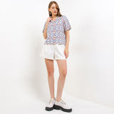 Hush Puppies Pakaian Wanita Shirt Kabina In Coral