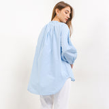 Hush Puppies Pakaian Wanita Blouse Sarelia In Blue