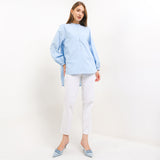 Hush Puppies Pakaian Wanita Blouse Sarelia In Blue