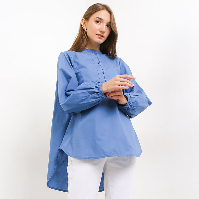 Hush Puppies Pakaian Wanita Blouse Sarelia In Navy