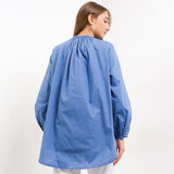 Hush Puppies Pakaian Wanita Blouse Sarelia In Navy