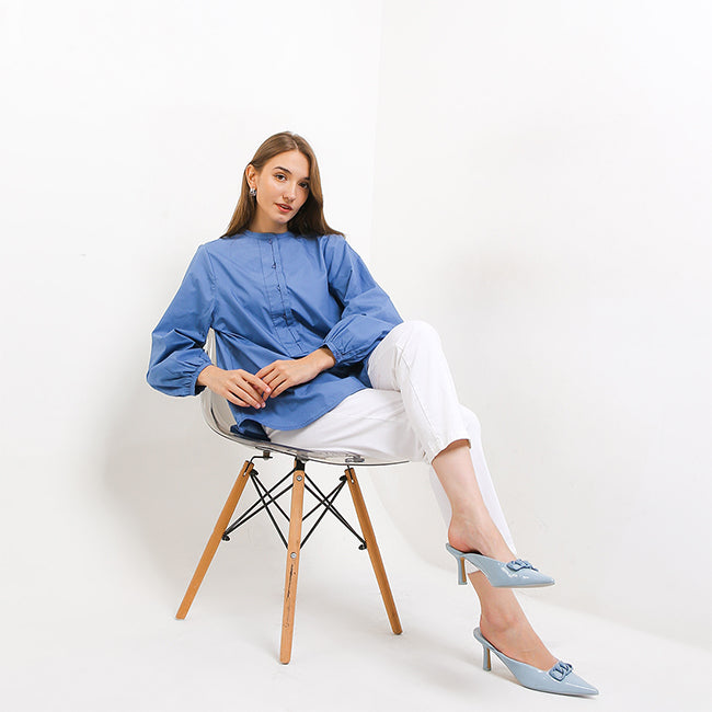 Hush Puppies Pakaian Wanita Blouse Sarelia In Navy
