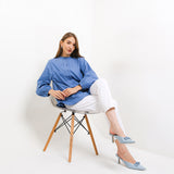 Hush Puppies Pakaian Wanita Blouse Sarelia In Navy
