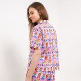 Hush Puppies Pakaian Wanita Shirt Liunic Ripeti In Pink